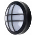 Solight LED venkovní osvětlení kulaté s mřížkou, 13W, 910lm, 4000K, IP65, 17cm, černá WO753