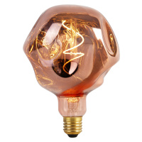 E27 stmívatelná LED lampa G125 růžová 4W 70 lm 1800K