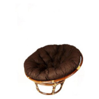 Ratanový PAPASAN - tmavý med - průměr 110 cm