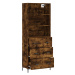 vidaXL Skříň highboard kouřový dub 69,5 x 34 x 180 cm kompozitní dřevo