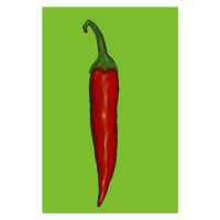 Obrazová reprodukce Red hot chilli pepper, Thompson-Engels, Sarah, 26.7 × 40 cm