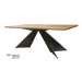 Drewmax Jídelní stůl Metal ST372 / dub Barva: Dub bělený, Provedení: A 200 x 75 x 100 cm