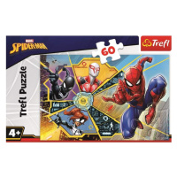 Puzzle Spiderman Na síti 60 dílků