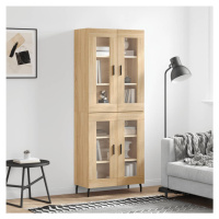 vidaXL Skříň highboard dub sonoma 69,5 x 34 x 180 cm kompozitní dřevo