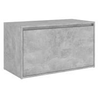 Lavice do předsíně 80 × 40 × 45 cm, betonově šedá dřevotříska
