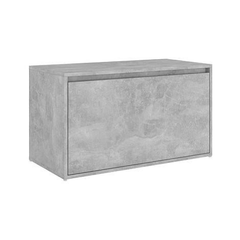 Lavice do předsíně 80 × 40 × 45 cm, betonově šedá dřevotříska SHUMEE