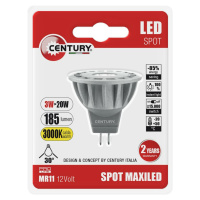 CENTURY LED spot MAXILED 3W 12VDC/AC MR11 3000K 185Lm 30d pr.35x38mm IP20 BL
