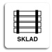 Accept Piktogram "sklad" (80 × 80 mm) (bílá tabulka - černý tisk bez rámečku)