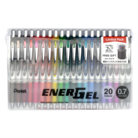 Pentel EnerGel BL77 Gelový roller 0,7 mm - sada 20 barev