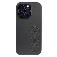 Pouzdro Hard Case Audi Synthetic Leather Kryt Pro Iphone 14 Pro Black