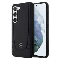 Kryt Mercedes Samsung Galaxy S23+ black hardcase Leather Urban (MEHCS23MARMBK)