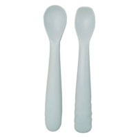 Bo Jungle silikonové lžičky B-Spoon Shape 2 ks Grey