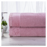 Sada 2 ks froté ručníků VITO růžová 50 x 90 cm