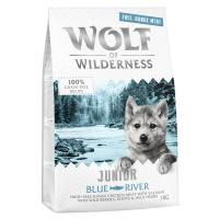 Wolf of Wilderness Junior „Blue River“ – kuře z volného chovu a losos - 1 kg