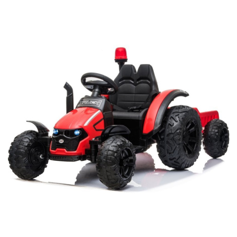 Mamido Dětský elektrický traktor s vlečkou Truck červený