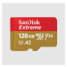 SanDisk micro SDXC karta 128GB Extreme (190 MB/s Class 10, UHS-I U3 V30) + adaptér