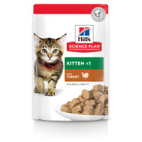 Hill's Science Plan Kitten krmivo pro kočky s krůtím - kapsičky 12 x 85 g