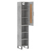 vidaXL Skříň highboard betonově šedá 34,5x34x180 cm kompozitní dřevo