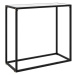 Konzolový stolek bílý 80 × 35 × 75 cm tvrzené sklo