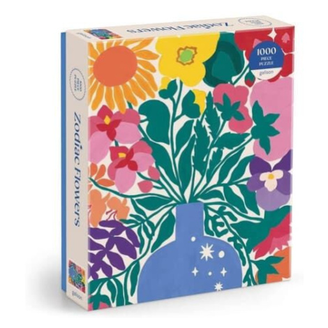 Galison Puzzle Květiny zvěrokruhu 1000 dílků