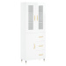 vidaXL Skříň highboard lesklá bílá 69,5 x 34 x 180 cm kompozitní dřevo