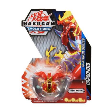 Spin Master Bakugan - True Metal figurky červený drak S4