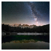 Fotografie Milky Way in the Alps, Scacciamosche, 40 × 40 cm