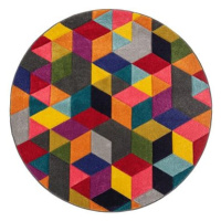 Kusový koberec Spectrum Dynamic Multi kruh 160 × 160 o cm