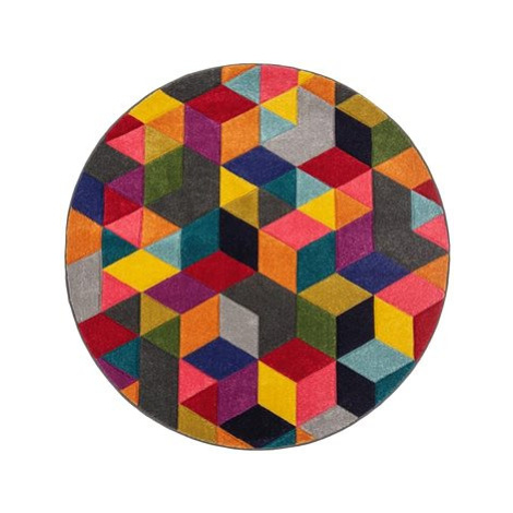 Kusový koberec Spectrum Dynamic Multi kruh 160 × 160 o cm Flair Rugs