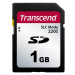 Transcend 1GB SD220I MLC průmyslová paměťová karta (SLC Mode), 22MB/s R,20MB/s W, černá