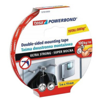 tesa Powerbond Ultra Strong, oboustranná montážní páska, bílá, 5m:19mm