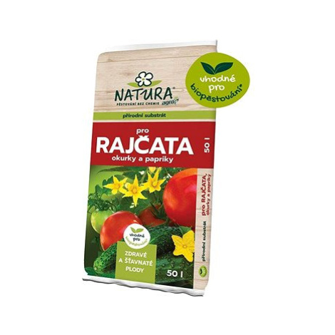 AGRO Substrát pro rajčata, okurky a papriky NATURA, objem 50l Agro CS