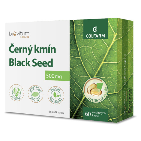 COLFARM Černý kmín Black seed 500 mg 60 kapslí