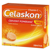 Celaskon Červený pomeranč 500 mg 30 šumivých tablet