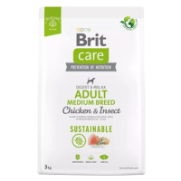 Brit Care Dog Sustainable s kuřecím a hmyzem Adult Medium Breed 3 kg