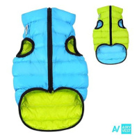 AiryVest bunda pro psy modrá/zelená XS 22