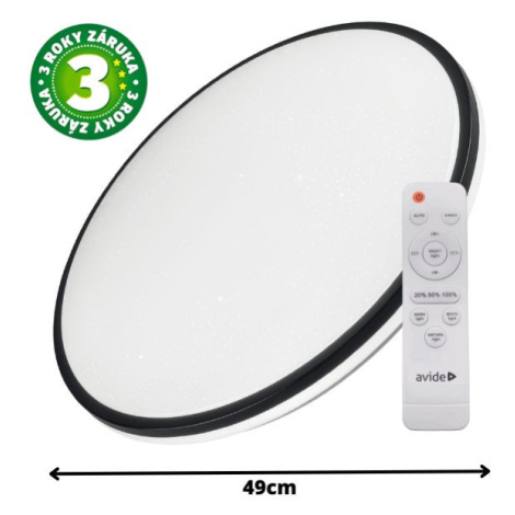 Prémiové led stropní svítidlo Avide Olivia XL 49cm 48W 2600lm CCT dálkové ovládání, 3 roky