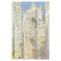 Obrazová reprodukce Rouen Cathedral, West Facade, Sunlight (1894), Claude Monet, 26.7 × 40 cm