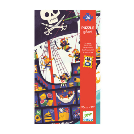 Puzzle - Pirátská loď - 36 ks DJECO