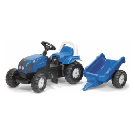 Rollytoys Šlapací traktor Rolly Kid Landini modrý s vlekem