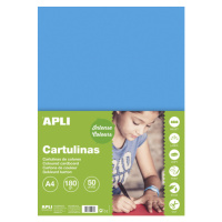 APLI sada barevných papírů, A4, 170 g, nebesky modrý - 50 ks