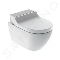 Geberit 146.292.FW.1 - Elektronický bidet Tuma Comfort s keramikou, Rimfree, SoftClosing, kartáč