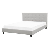 BELIANI postel LA ROCHELLE 160 × 200 cm, světle šedá