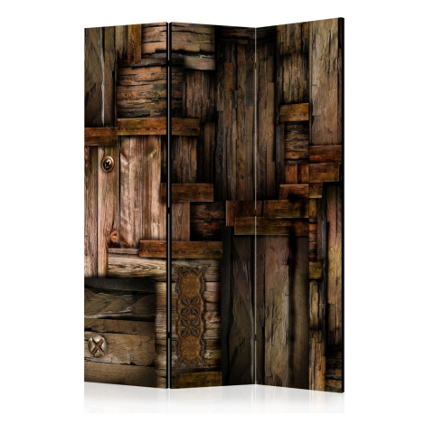 Paraván Wooden puzzle Dekorhome 225x172 cm (5-dílný) Artgeist