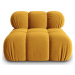 Žlutý sametový modul pohovky (středový díl) Bellis – Micadoni Home