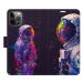 iSaprio Flip pouzdro Neon Astronaut 02 pro iPhone 12/12 Pro