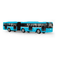 Kovový kloubový autobus DPO Ostrava modrý 18 cm