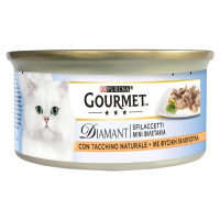 Gourmet Diamant 48 x 85 g mokré krmivo pro kočky - Filety s přírodním krůtím masem