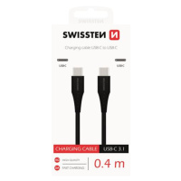 Datový kabel SWISSTEN USB-C / USB-C 0,4m black