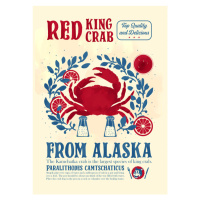 Ilustrace Crab kitchen print, Dionisis Gemos, 30 × 40 cm